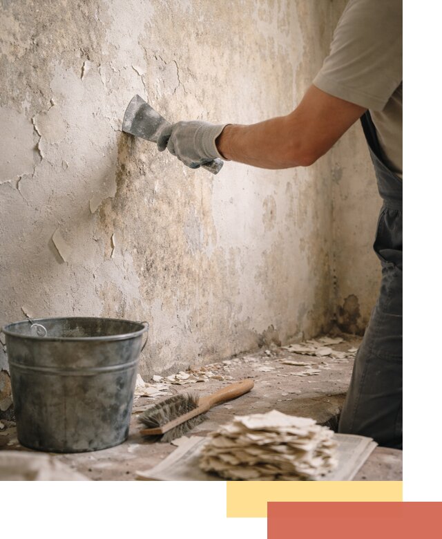 Удаление старой краски со стен в Фурманове качественно и быстро