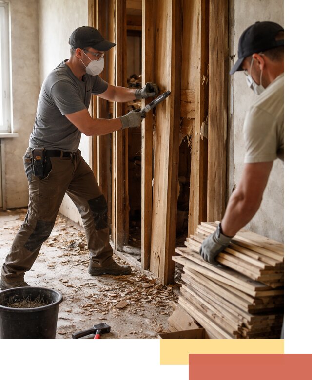 Демонтаж деревянных перегородок в Фурманове быстро и аккуратно