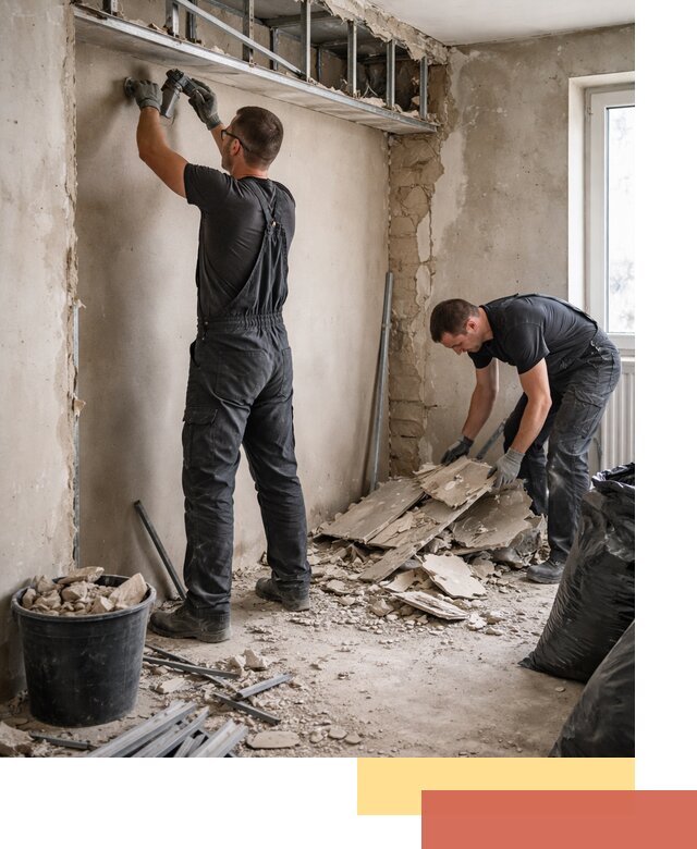 Демонтаж короба из гипсокартона в Фурманове быстро и аккуратно