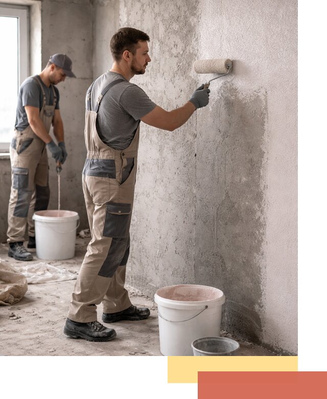 Нанесение бетоноконтакта на стены в Фурманове для последующей отделки