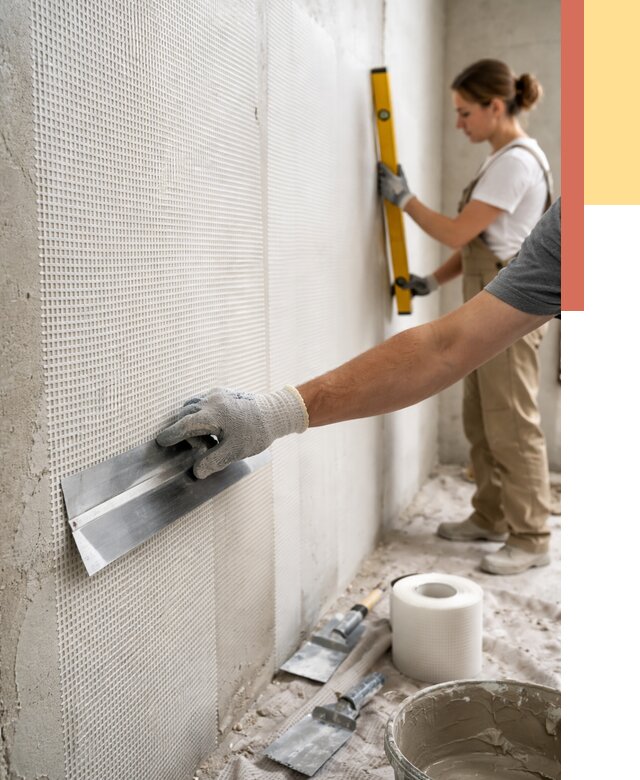 Армирование стен стеклосеткой в Фурманове от 3260 руб. под ключ | ОТДЕЛОЧНИК-Фрв