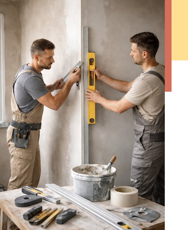 Выведение углов стен в Фурманове от 1885 руб. быстро и недорого | ОТДЕЛОЧНИК-Фрв