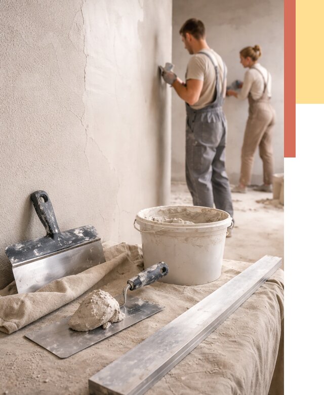 Штукатурка стен гипсовая в Фурманове от 4585 руб/м2 — быстро и недорого | ОТДЕЛОЧНИК-Фрв