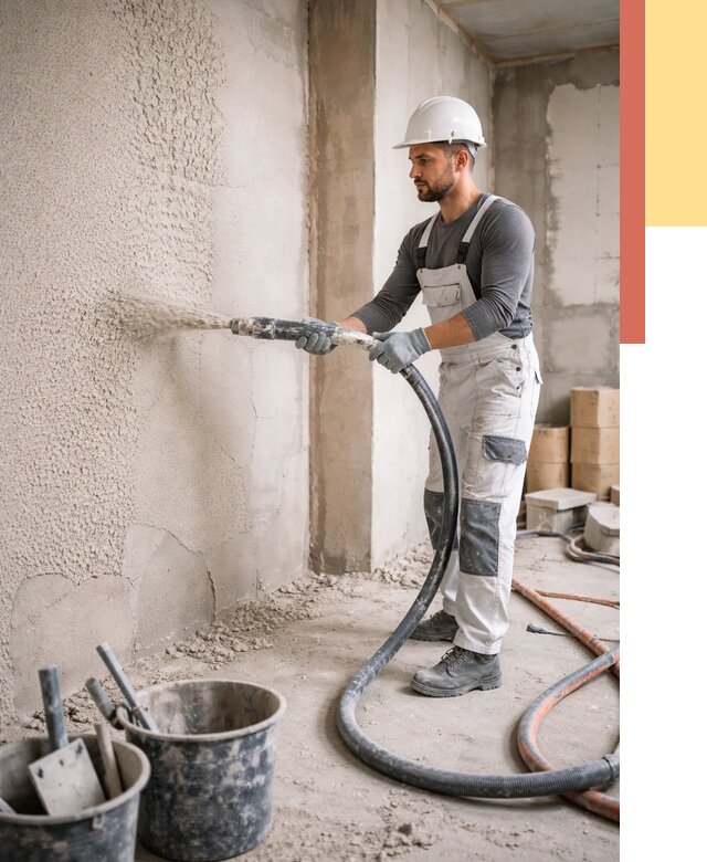 Машинная штукатурка стен в Фурманове под ключ от 6622 руб./м2 | ОТДЕЛОЧНИК-Фрв