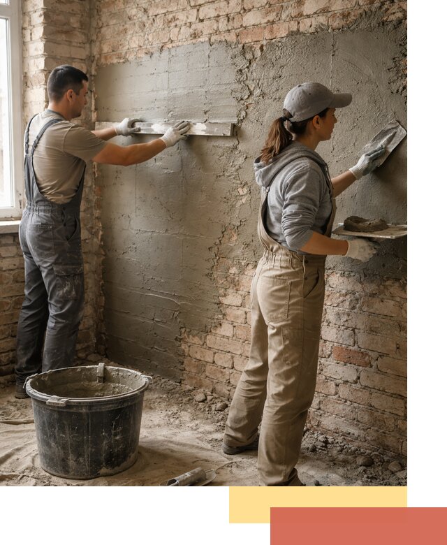 Штукатурка кирпичных стен в Фурманове — качественно и надежно