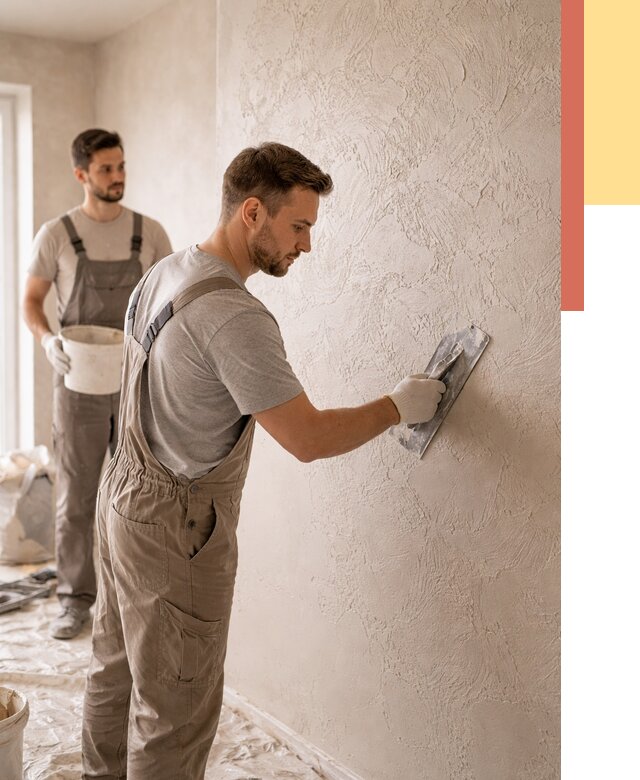 Фактурная штукатурка стен в Фурманове от 4279 руб./м² — заказать под ключ | ОТДЕЛОЧНИК-Фрв