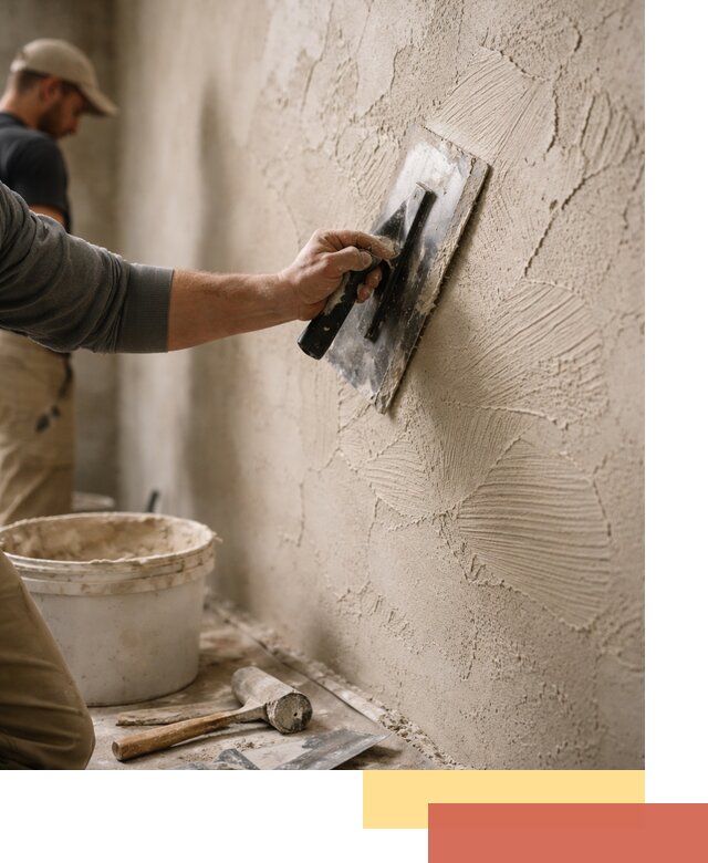 Фактурная штукатурка стен в Фурманове — монтаж, отделка, реставрация