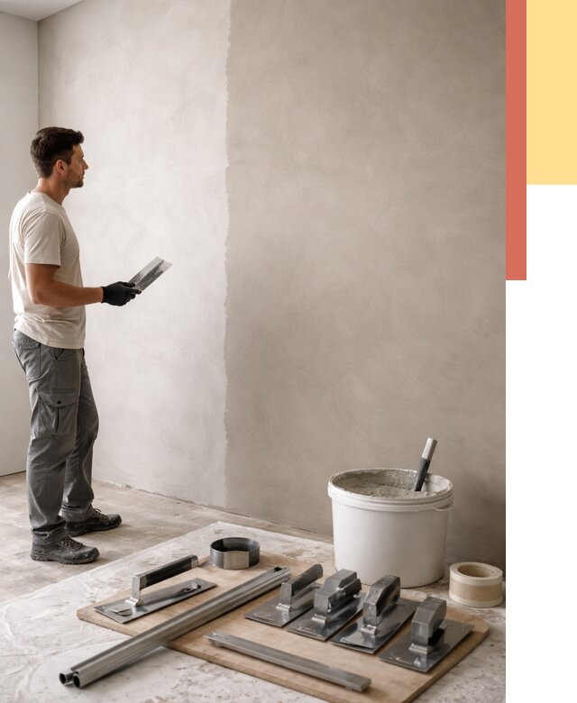 Нанесение микроцемента на стены в Фурманове от 3260 руб./м2 под ключ | ОТДЕЛОЧНИК-Фрв