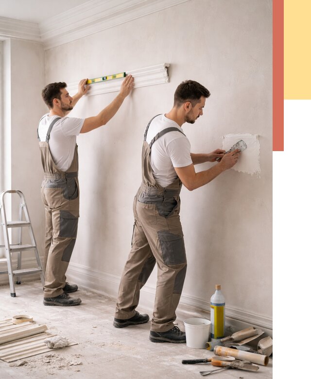 Монтаж лепнины на стены в Фурманове от 4585 руб. — недорого, быстро | ОТДЕЛОЧНИК-Фрв