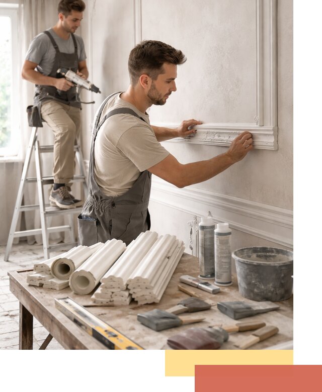 Монтаж лепнины на стены в Фурманове профессионально и качественно