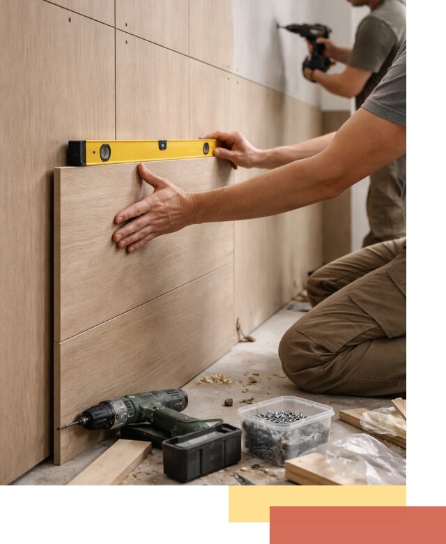 Профессиональный монтаж МДФ панелей на стены в Фурманове