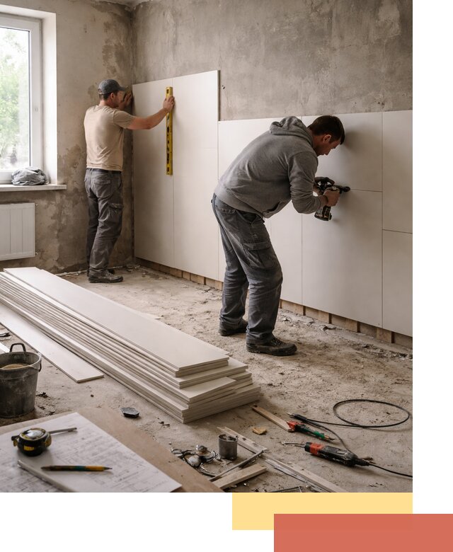 Монтаж ПВХ панелей на стены в Фурманове качественно и быстро