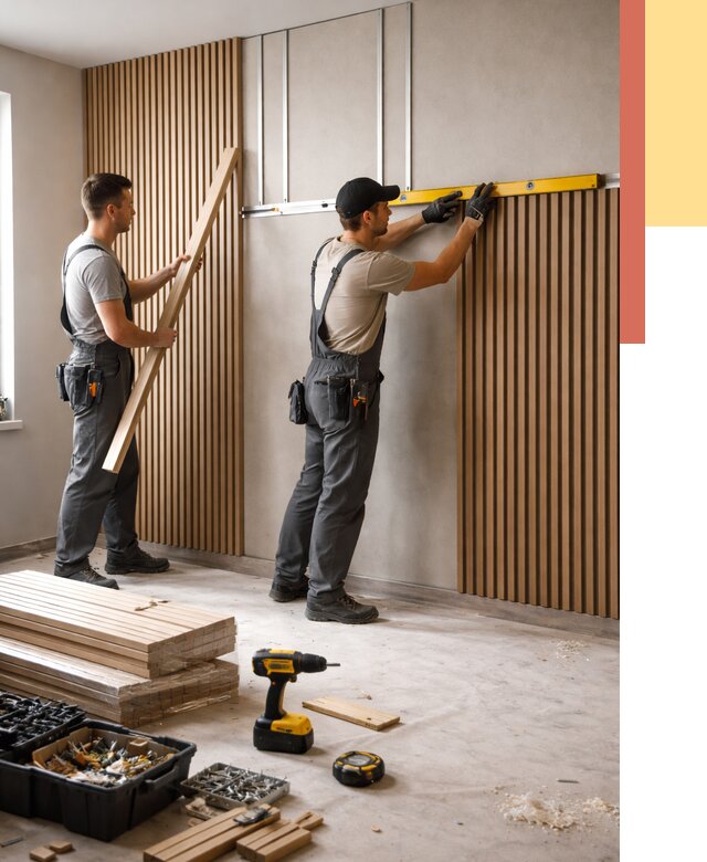 Монтаж реечных панелей на стены в Фурманове от 1223 руб. — быстро и недорого | ОТДЕЛОЧНИК-Фрв