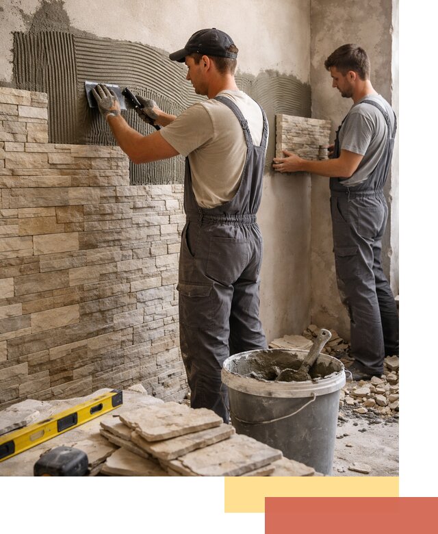 Монтаж искусственного камня в Фурманове — облицовка стен и фасадов