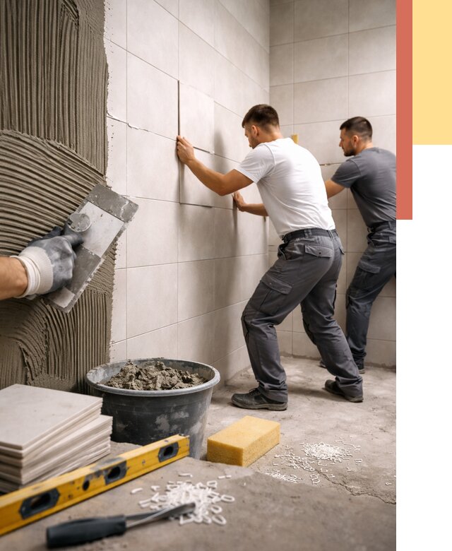 Укладка плитки на стены в Фурманове от 866 руб. — качественно и недорого | ОТДЕЛОЧНИК-Фрв