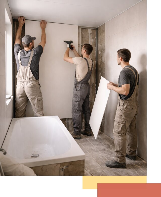 Отделка ванной панели ПВХ профессионально в Фурманове