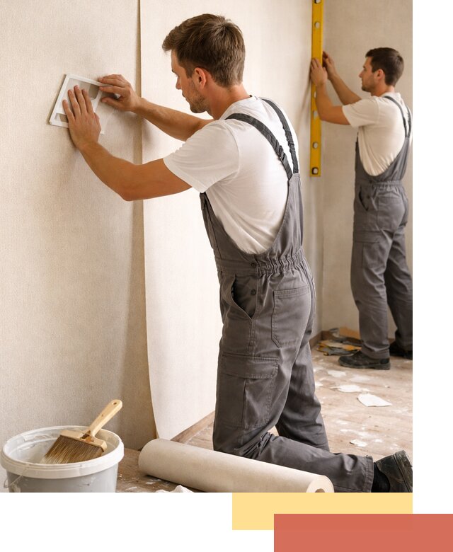 Поклейка бумажных обоев в Фурманове качественно и недорого