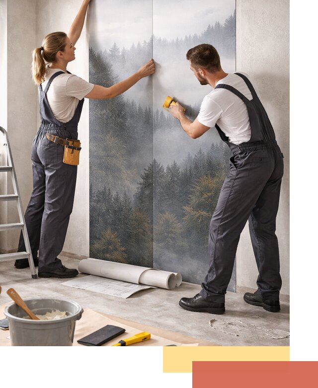 Поклейка фотообоев профессионально в Фурманове под ключ