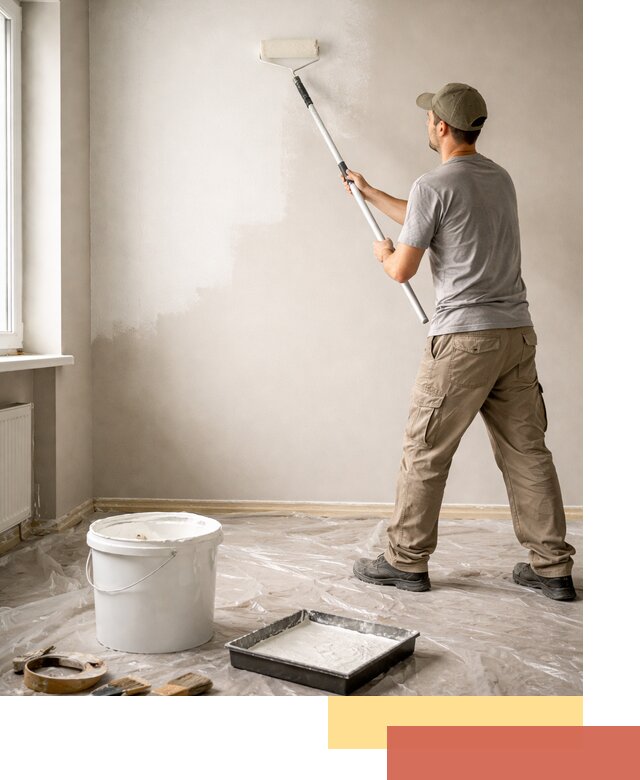 Покраска стен латексной краской в Фурманове качественно и быстро