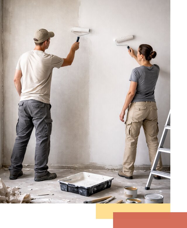 Окраска стен по стеклохолсту в Фурманове качественно и долговечно