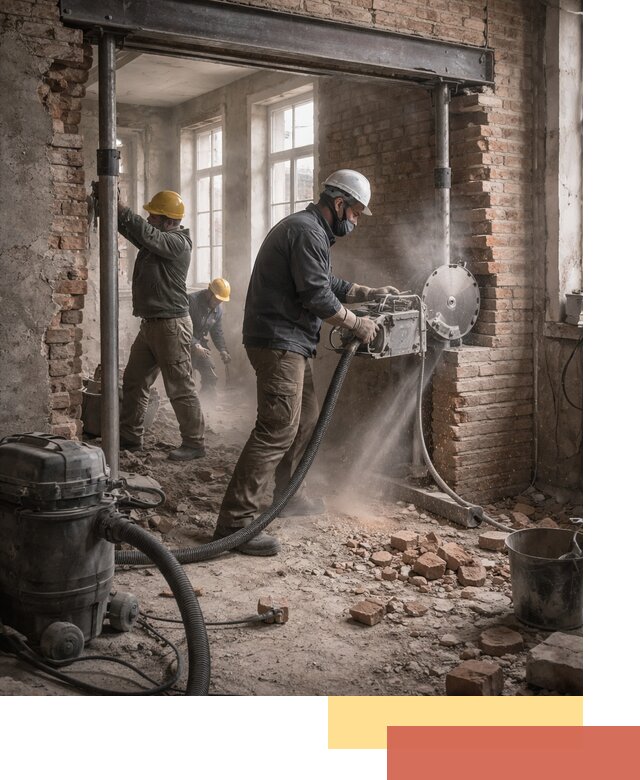 Прорезка проема в стене под дверной или оконный проем в Фурманове