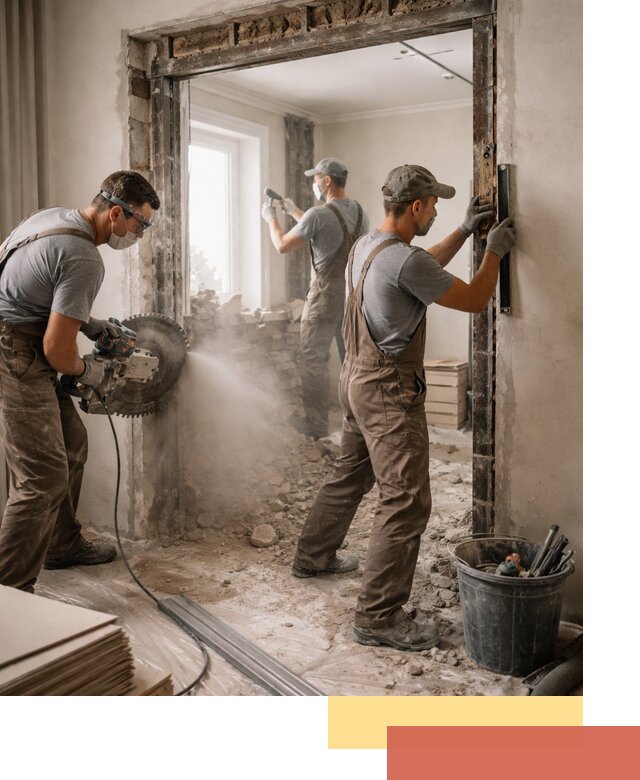 Расширение дверного проема под установку новой двери в Фурманове