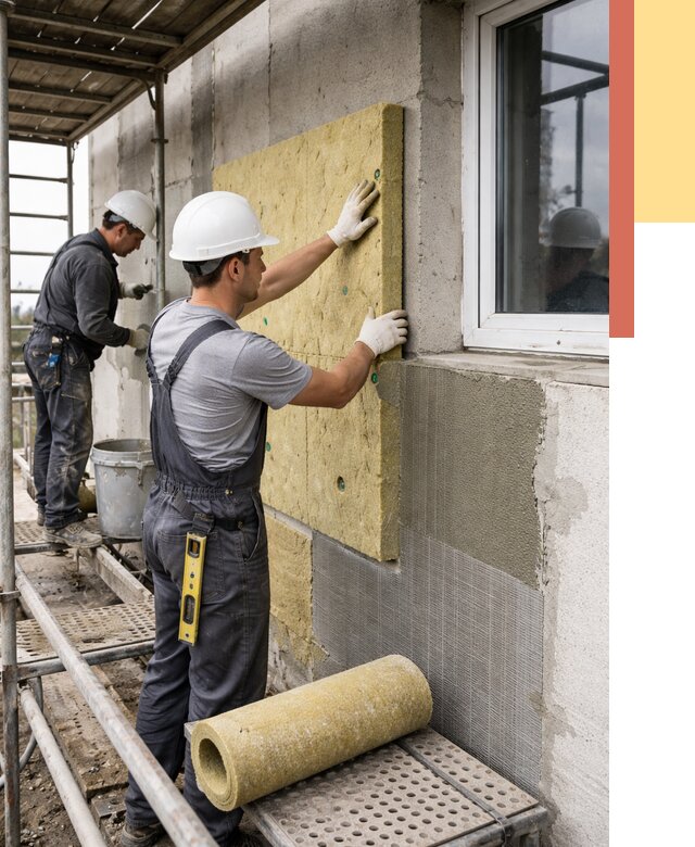 Утепление стен в Фурманове от 4381 руб. под ключ — быстро и недорого | ОТДЕЛОЧНИК-Фрв