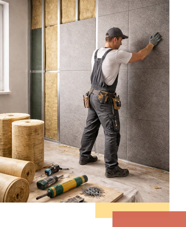 Профессиональная шумоизоляция стен в Фурманове для квартиры и офиса