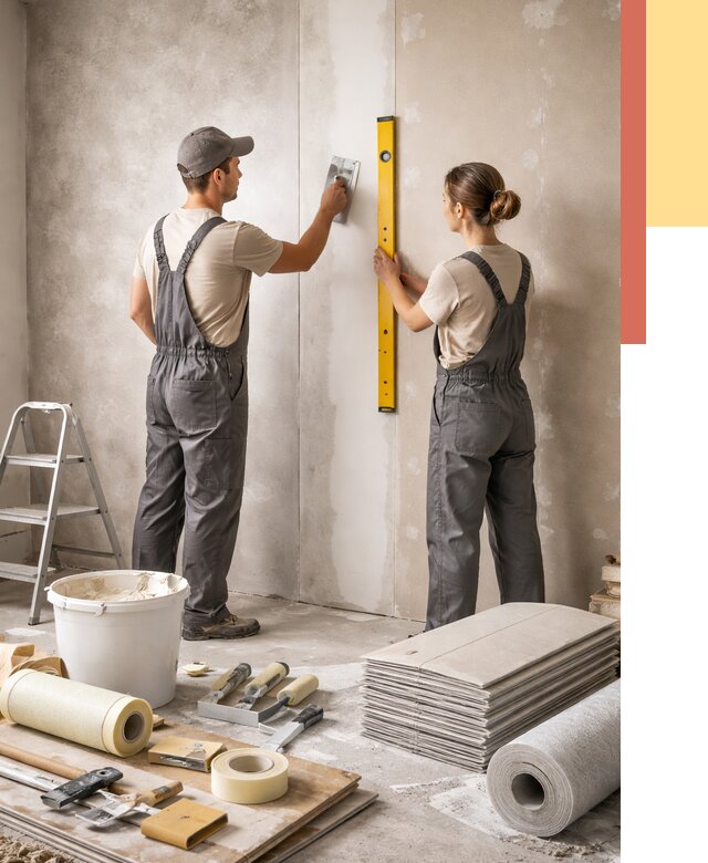 Отделка стен в Фурманове от 1528 руб/м² — недорого, быстро, под ключ | ОТДЕЛОЧНИК-Фрв