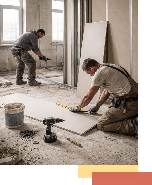 Кладка перегородок из ПГП под ключ в Фурманове