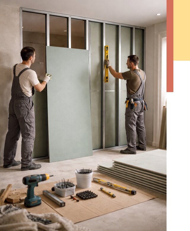 Перегородка из влагостойкого гипсокартона в Фурманове от 4890 руб. — монтаж под ключ | ОТДЕЛОЧНИК-Фрв