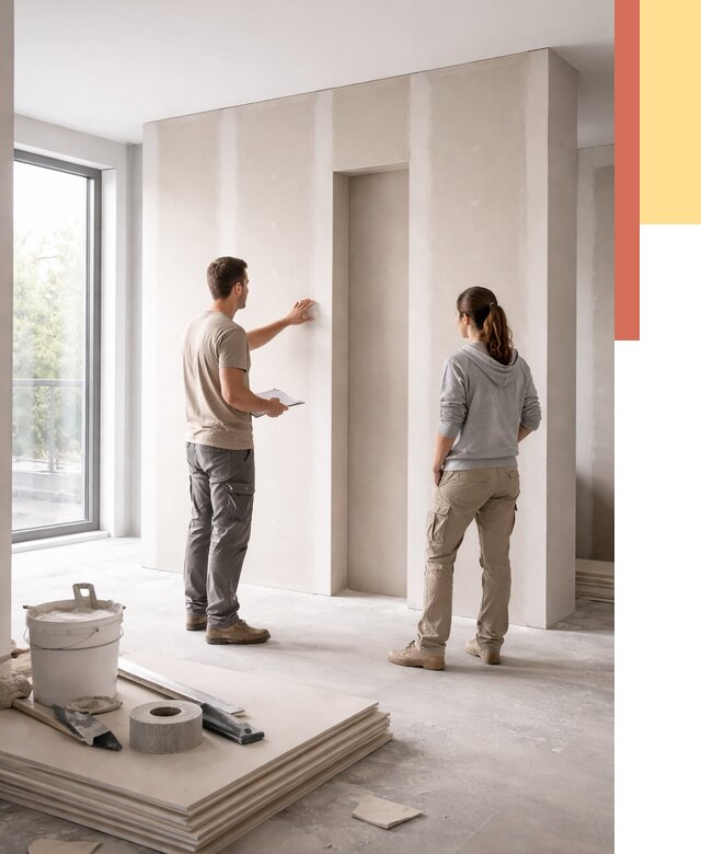 Зонирующая перегородка из гипсокартона в Фурманове от 2853 руб. под ключ | ОТДЕЛОЧНИК-Фрв