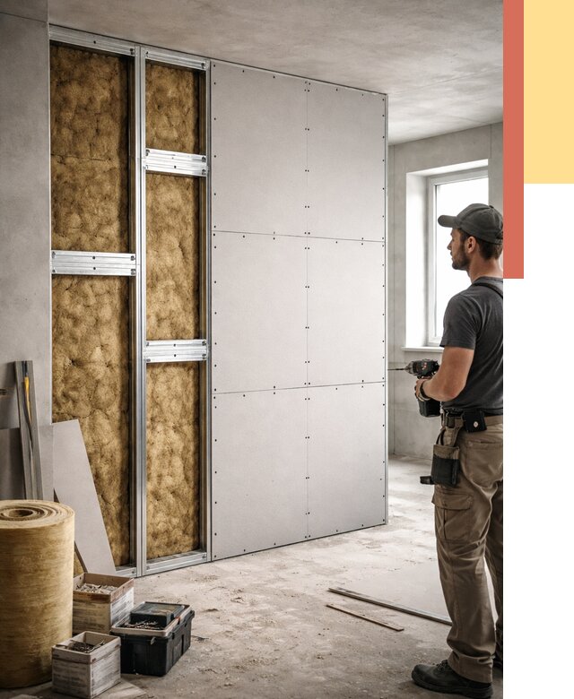 Усиленная перегородка под навеску в Фурманове от 13041 руб. — монтаж под ключ | ОТДЕЛОЧНИК-Фрв