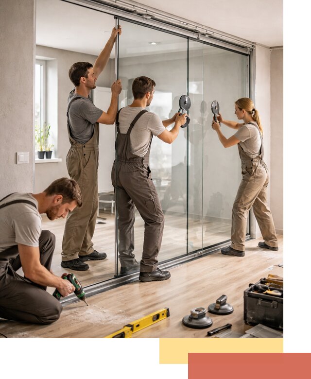 Изготовление стеклянных перегородок на заказ в Фурманове