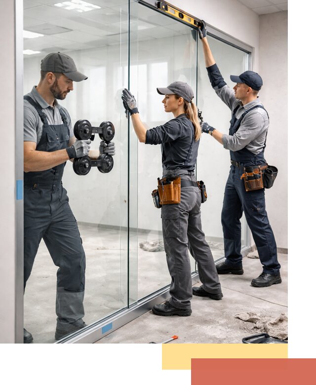 Профессиональный монтаж стеклянных перегородок в Фурманове