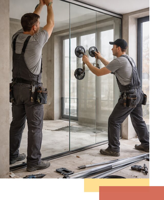 Цельностеклянные перегородки под ключ в Фурманове