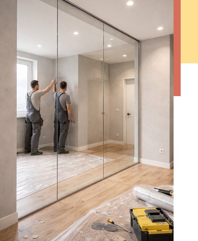 Безрамные стеклянные перегородки в Фурманове — монтаж от 9679 руб. | ОТДЕЛОЧНИК-Фрв