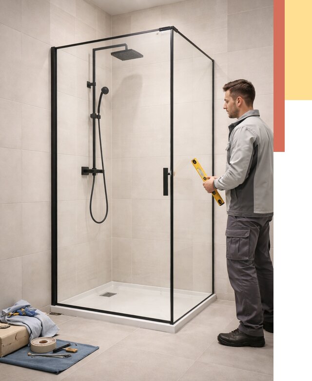 Стеклянные перегородки для душа в Фурманове от 12735 руб. | Монтаж под ключ — ОТДЕЛОЧНИК-Фрв