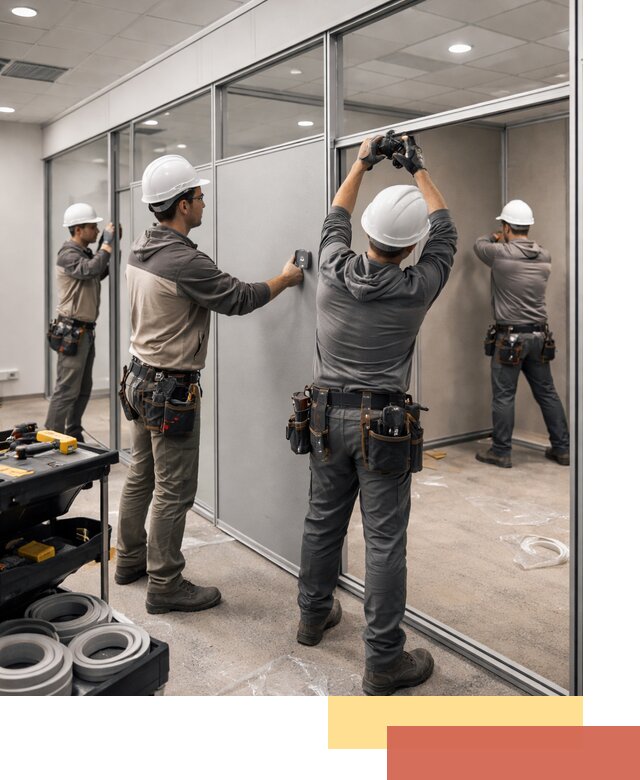 Мобильные офисные перегородки под ключ в Фурманове