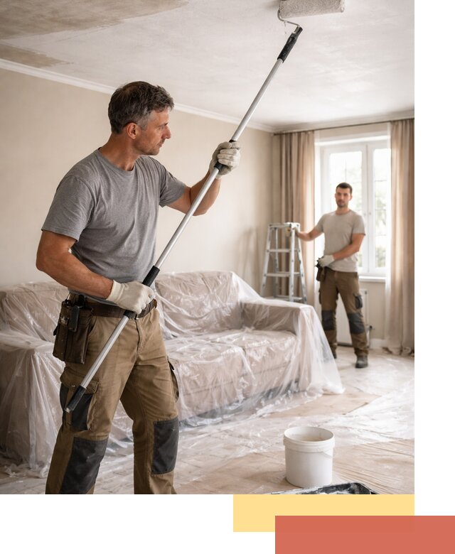 Грунтовка потолка в Фурманове — подготовка под покраску и отделку