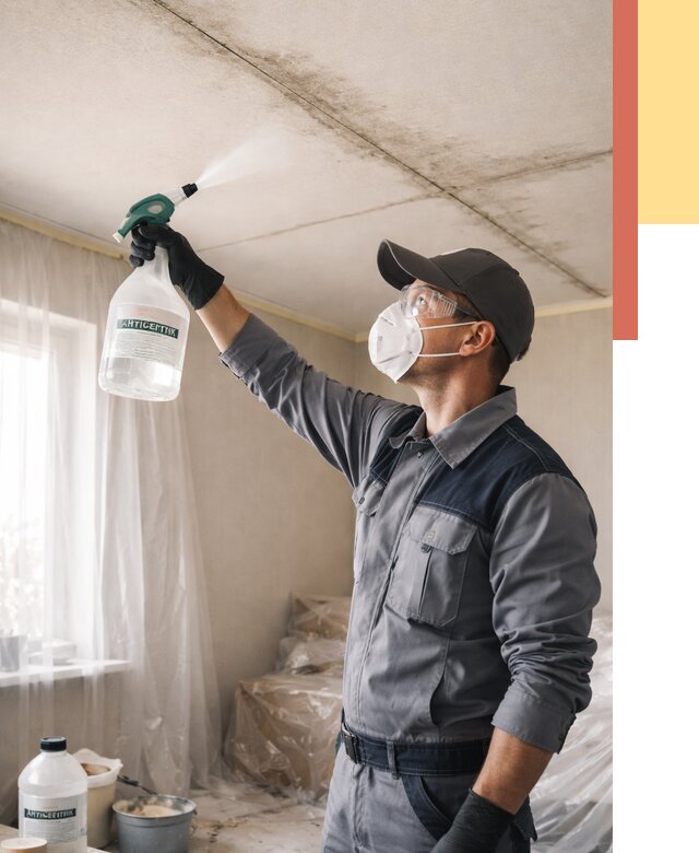 Антисептическая обработка потолка в Фурманове от 2547 руб. | ОТДЕЛОЧНИК-Фрв