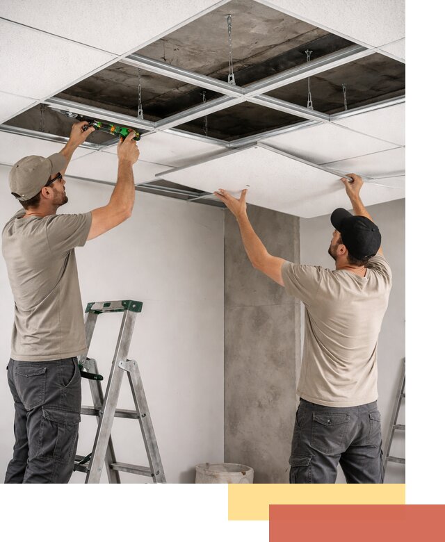 Монтаж потолка Армстронг под ключ в Фурманове