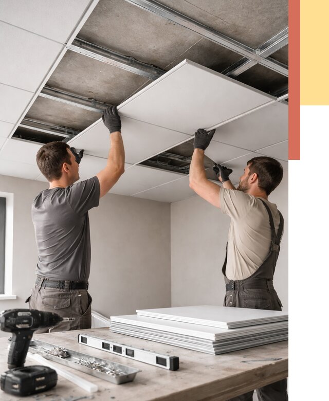 Монтаж кассетного потолка в Фурманове от 4585 руб/м2 — установка и сборка | ОТДЕЛОЧНИК-Фрв