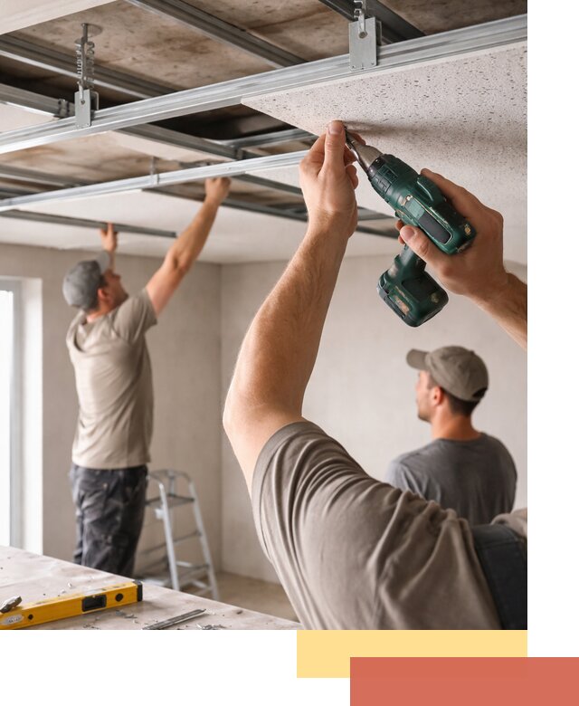 Монтаж акустического потолка в Фурманове под ключ