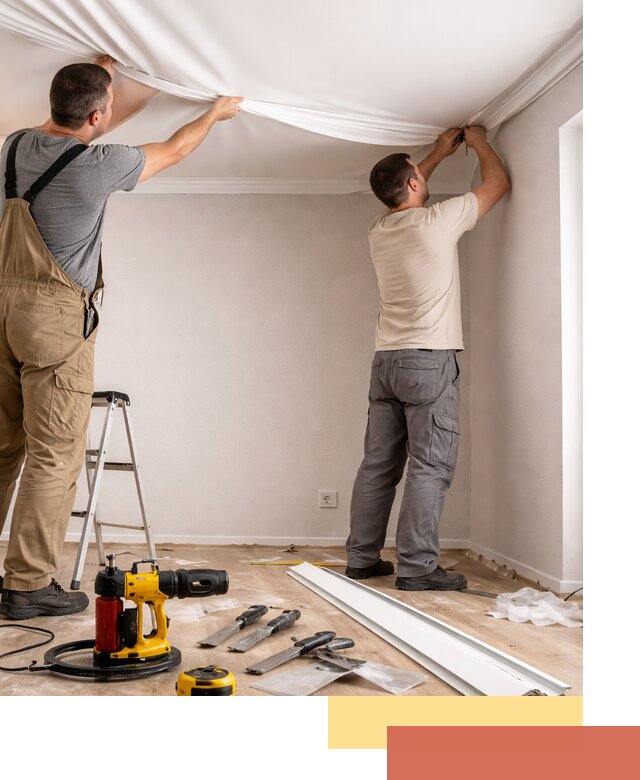 Монтаж ПВХ натяжного потолка в Фурманове качественно и быстро