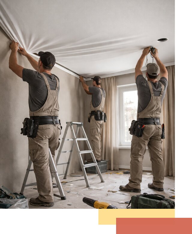 Монтаж матового натяжного потолка в Фурманове качественно и быстро