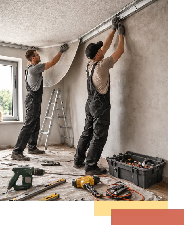 Монтаж фактурного натяжного потолка в Фурманове качественно и быстро