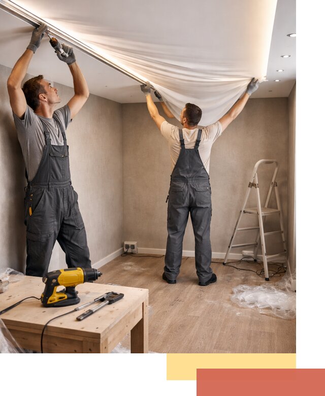 Монтаж натяжного потолка с подсветкой в Фурманове цена и сроки