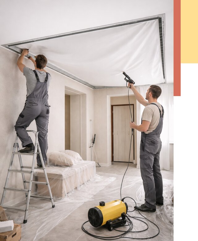 Монтаж натяжного потолка в прихожей в Фурманове от 2700 руб. под ключ | ОТДЕЛОЧНИК-Фрв