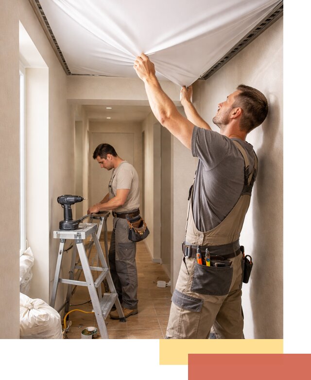 Монтаж натяжного потолка в прихожей в Фурманове